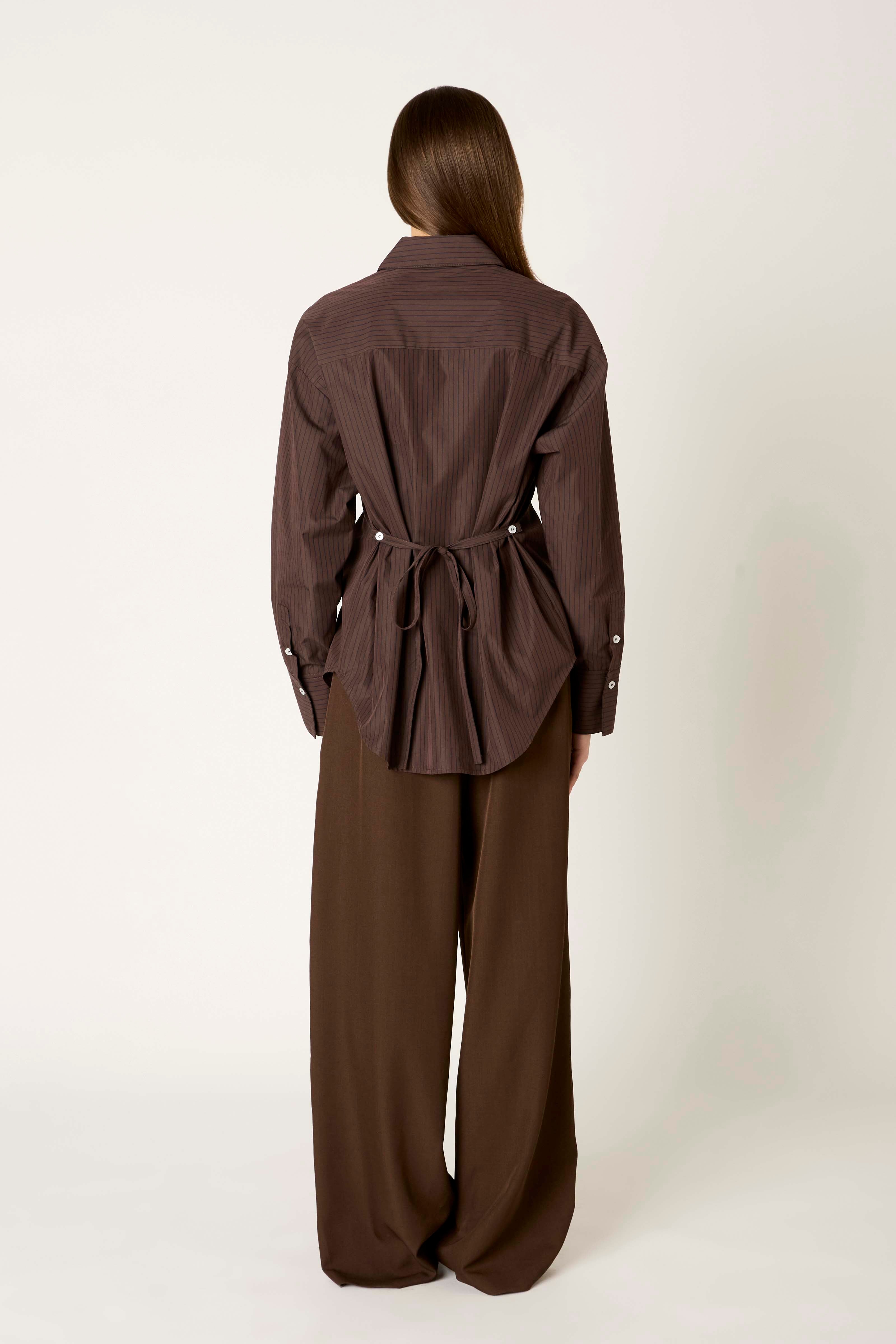 Serrano Shirt in brown back view