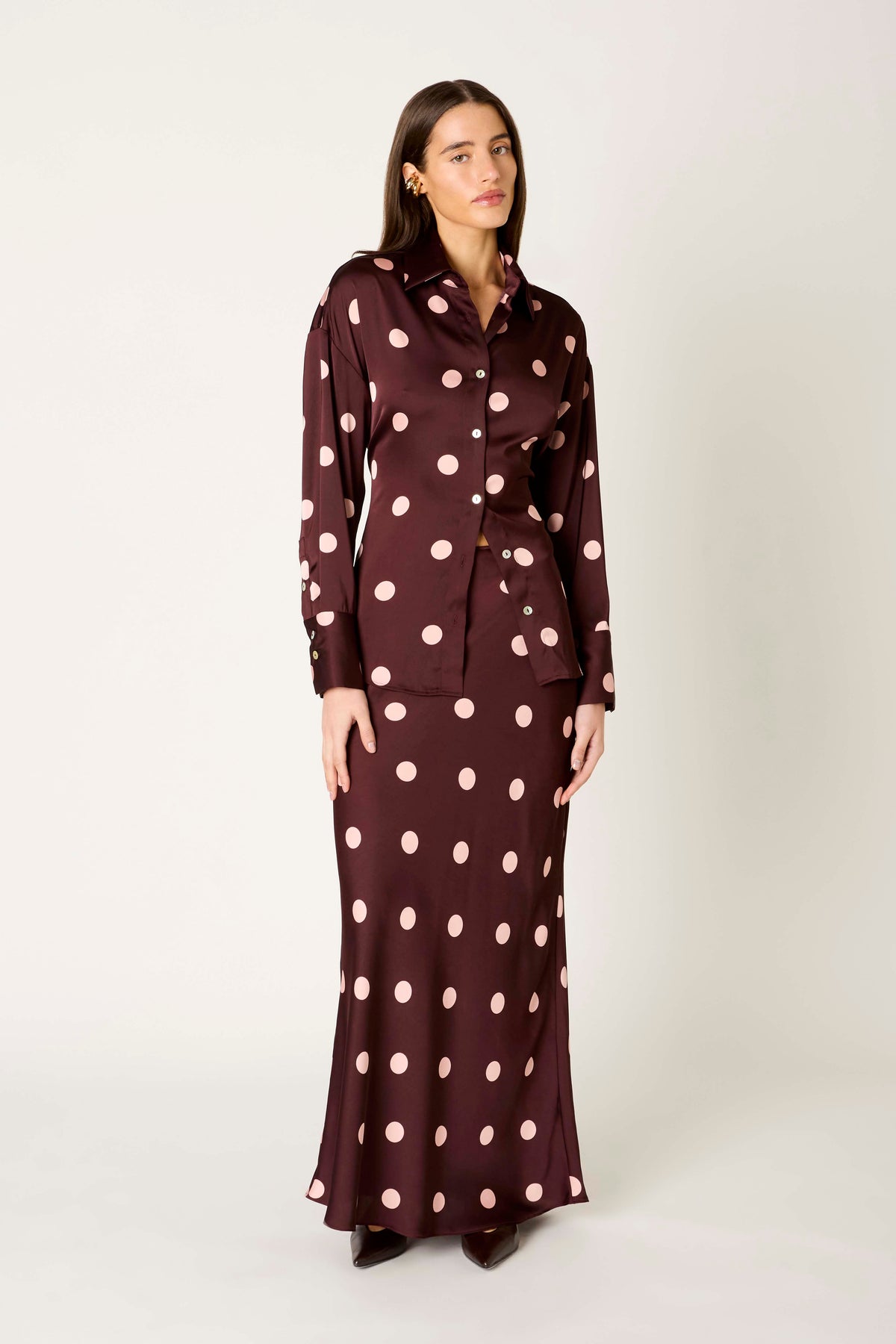 Jules Top in wine front view