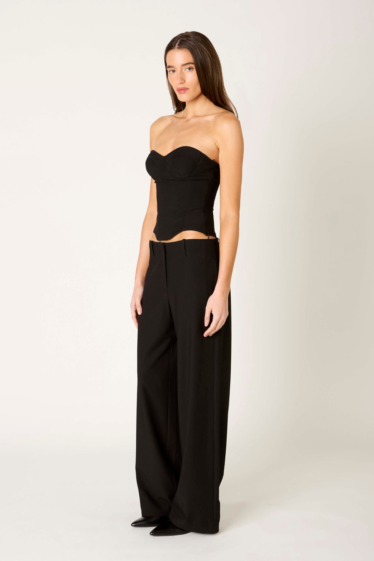 Lavinia Top in black side view