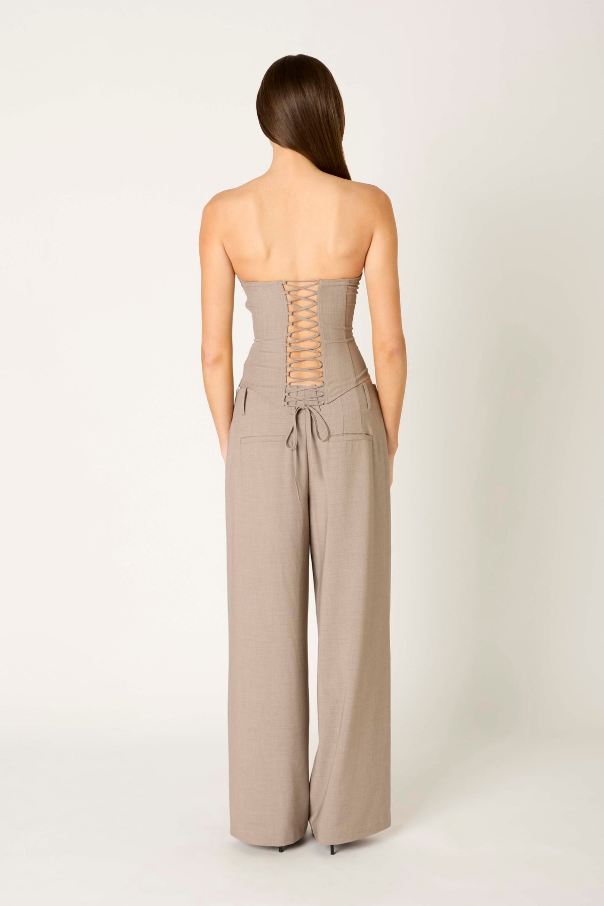 Lavinia Top in grey back view