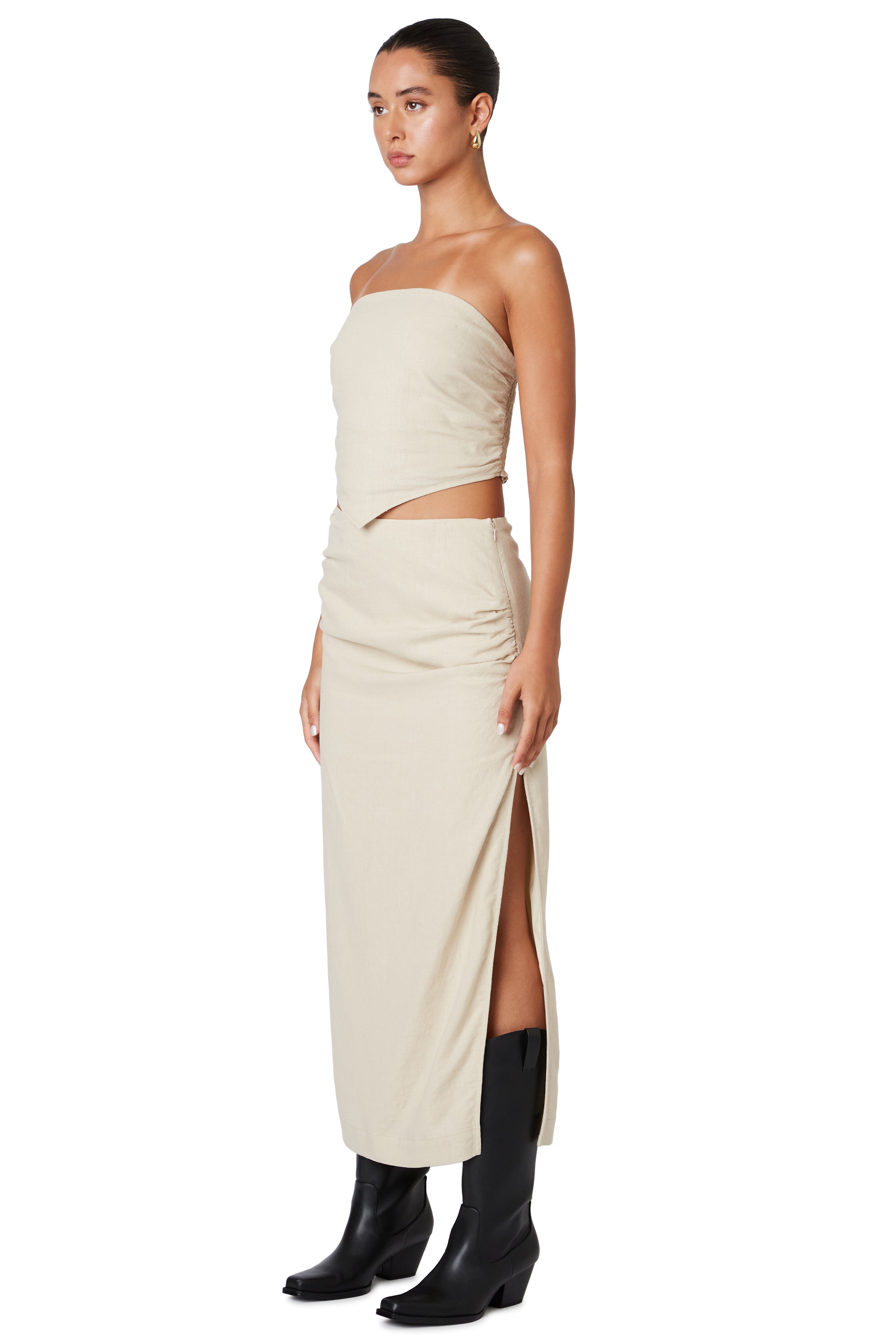 Linen set in hemp side