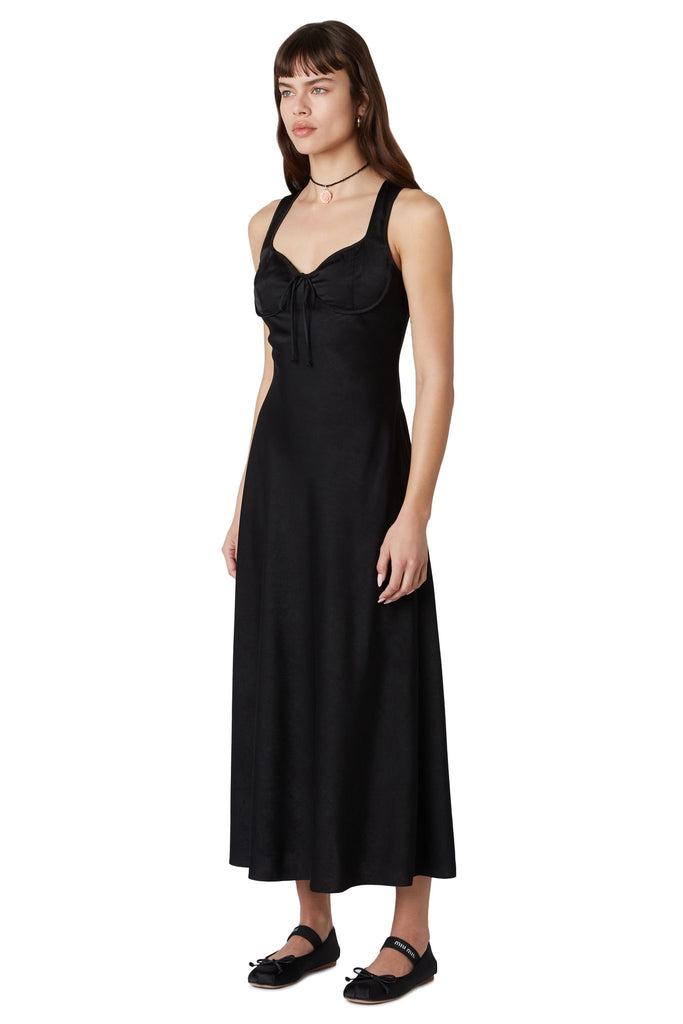 Canyon Dress in black side view