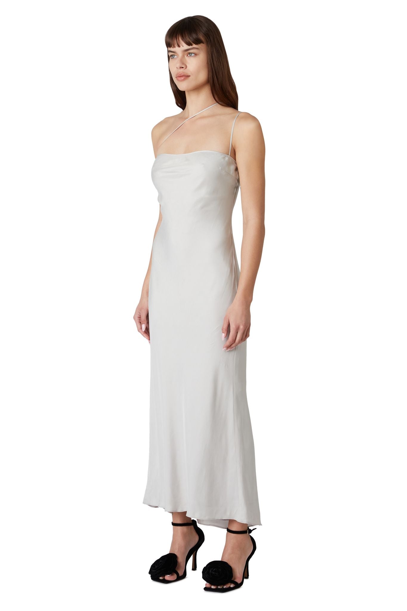 Marmont Dress in silver side view