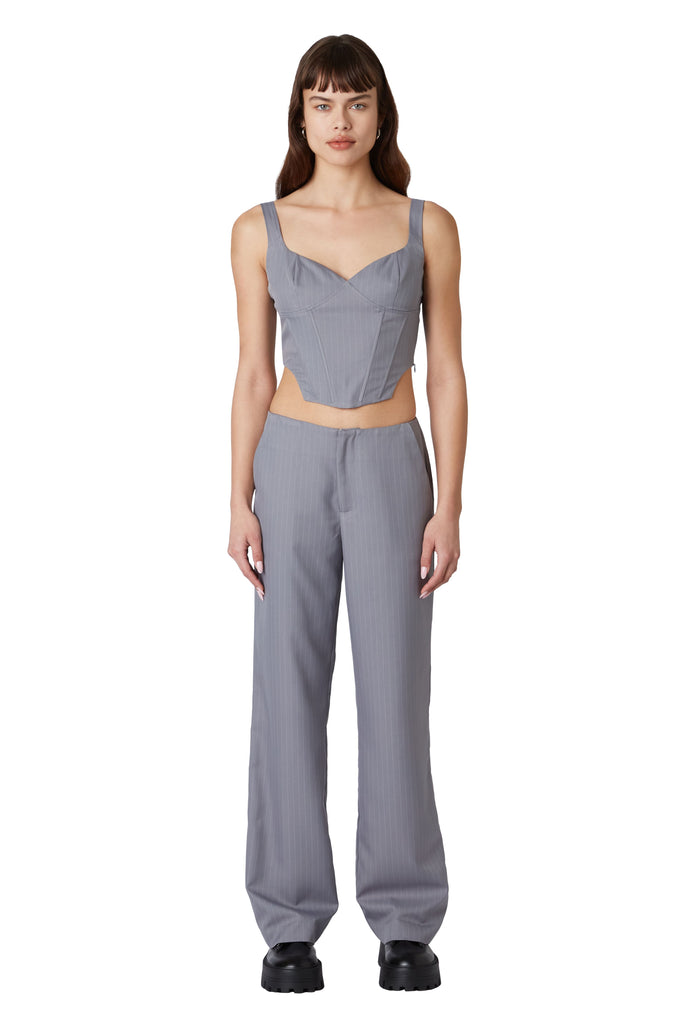 Eloise Trouser in grey front view