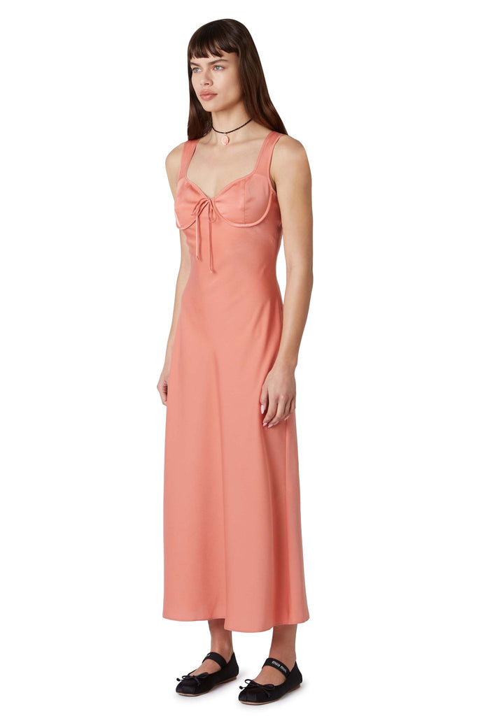 Canyon Dress in dusty pink side view