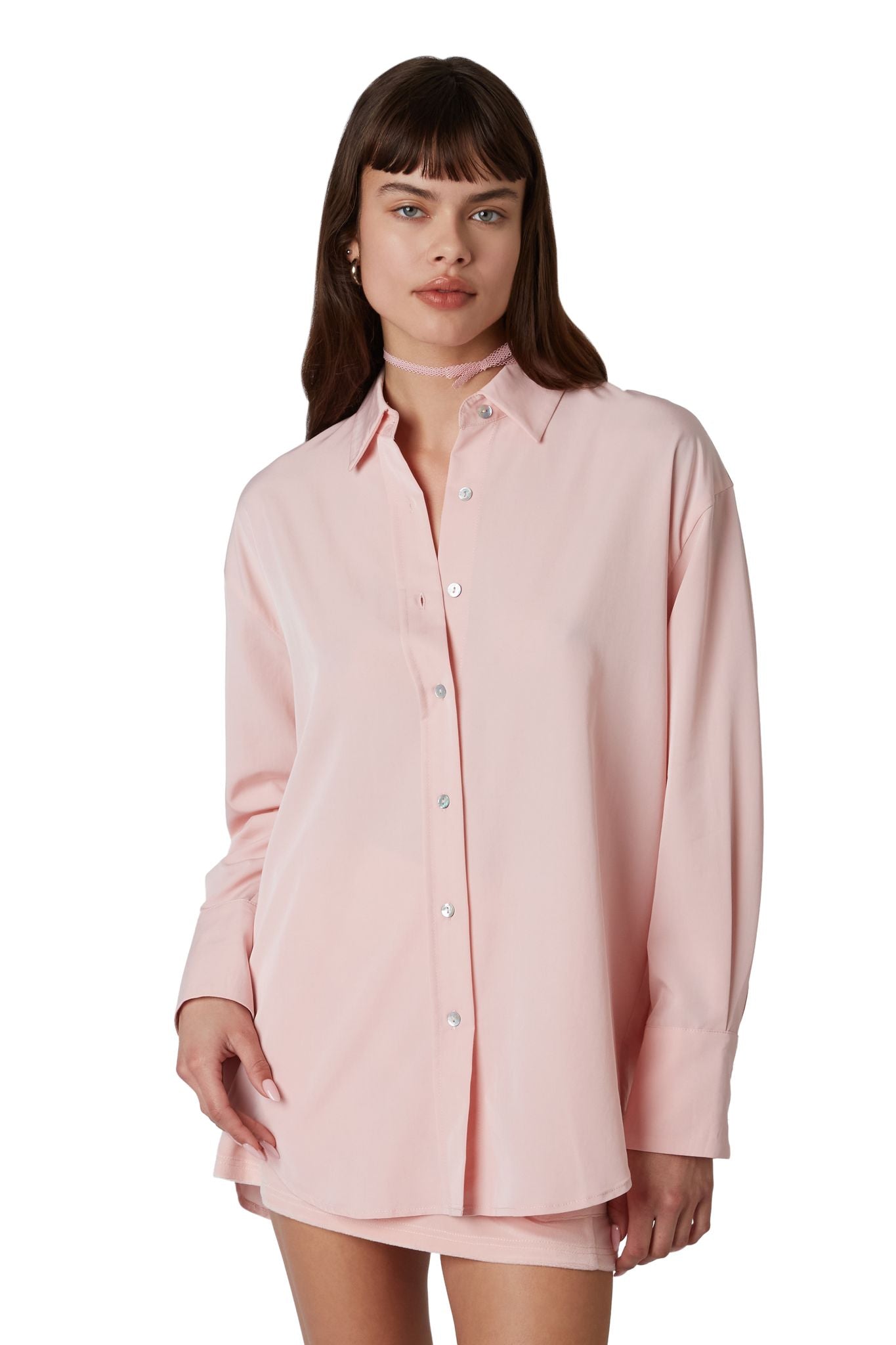 Dani Shirt in petal front view 2