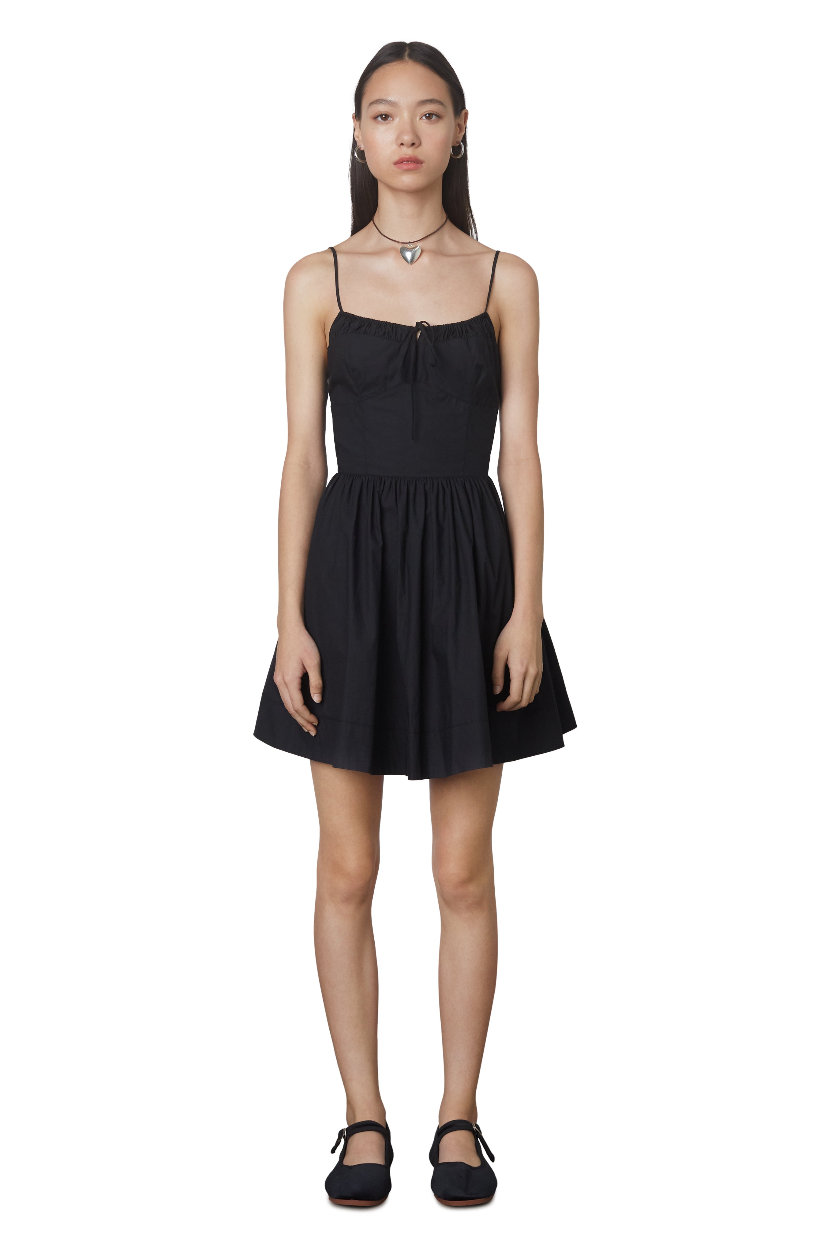 Amalfi dress in black front 
