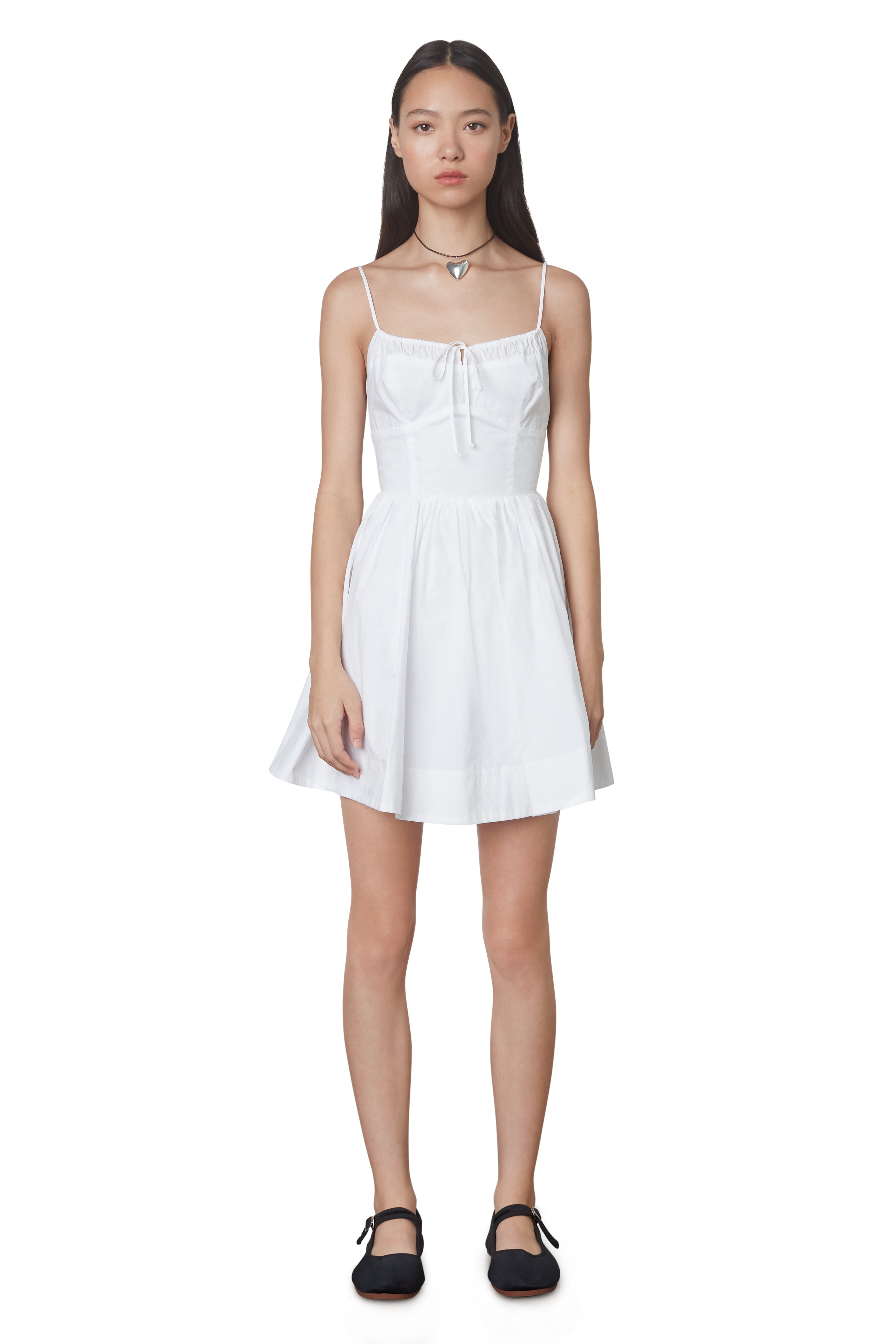 Amalfi dress in white front 2