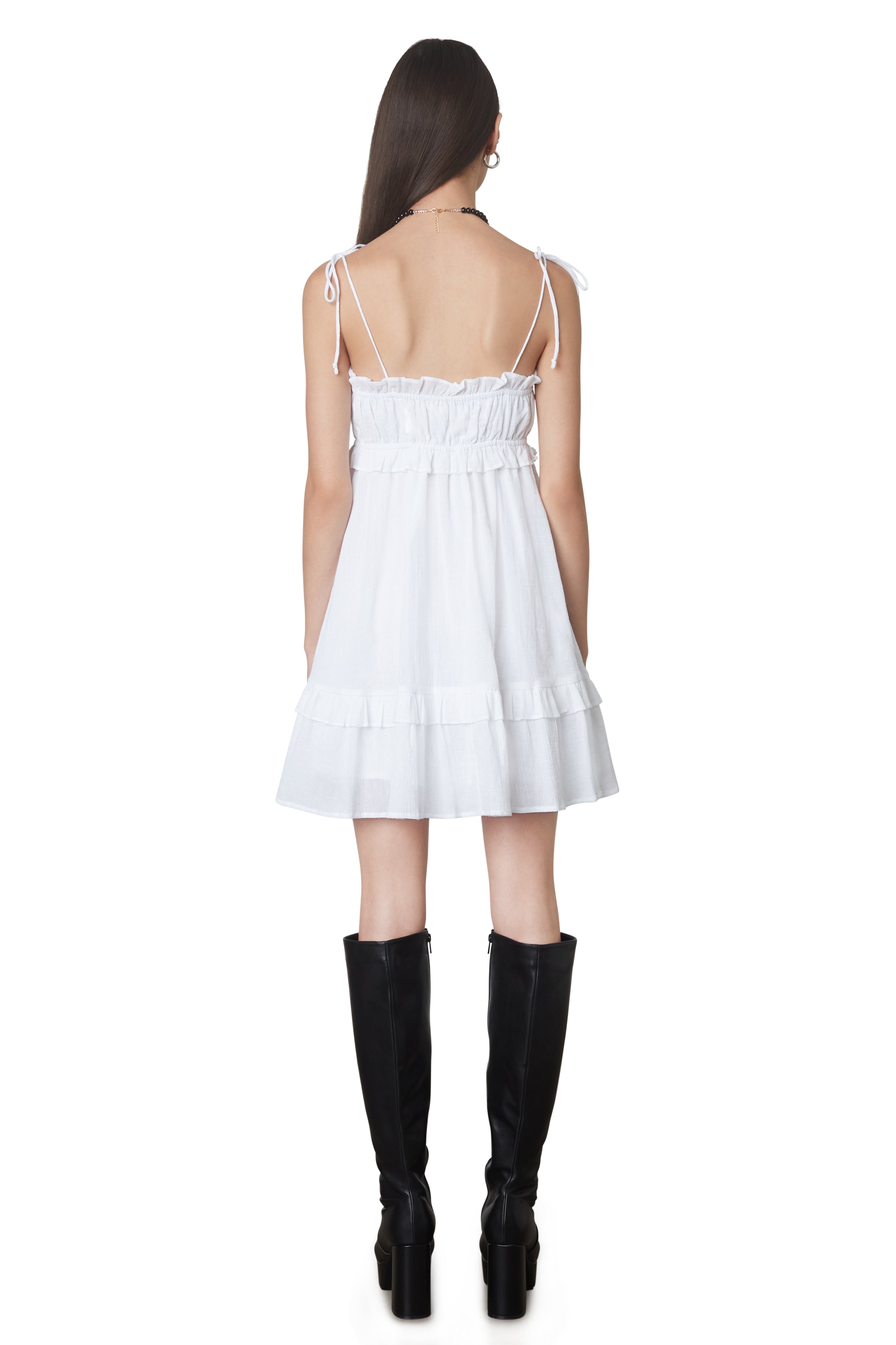 Emily Dress in white back 