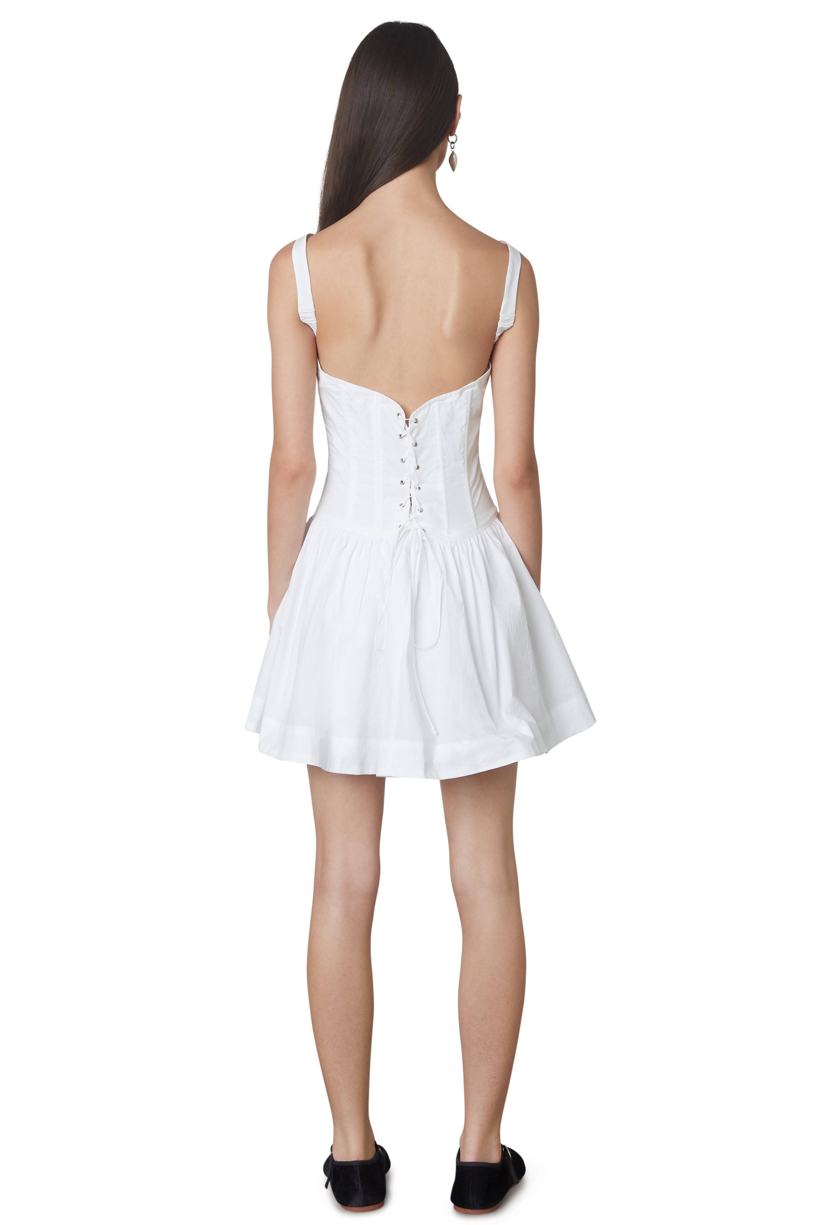 Napoli dress in white back 