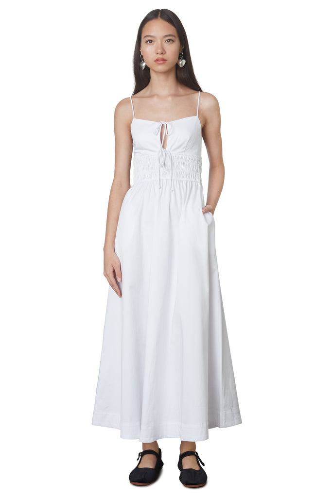 Thalia dress in white front 2