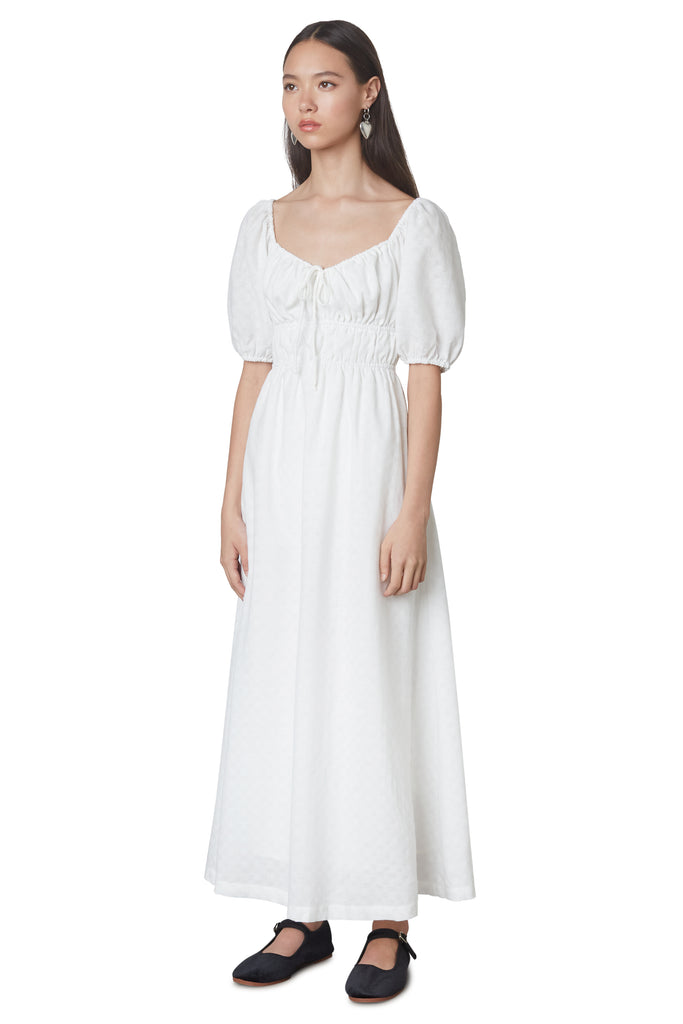 Imogene dress in white side 