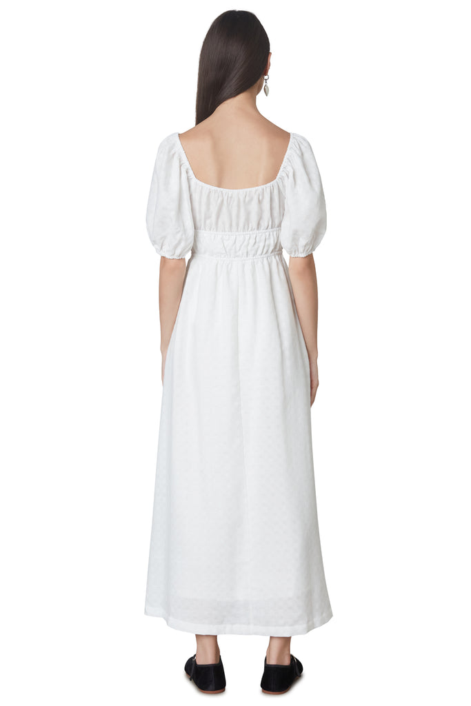Imogene dress in white back 