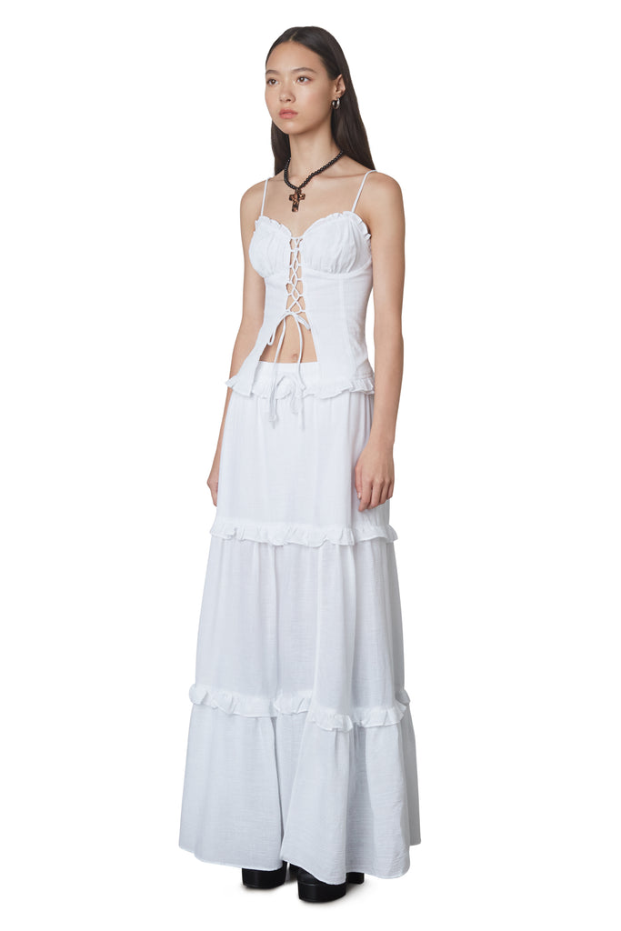 Mila skirt in white side