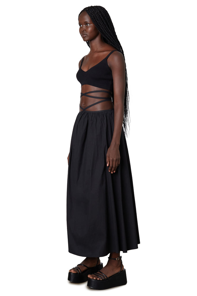 Shirin Skirt in black side view