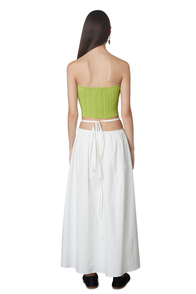 Shirin skirt in white back 