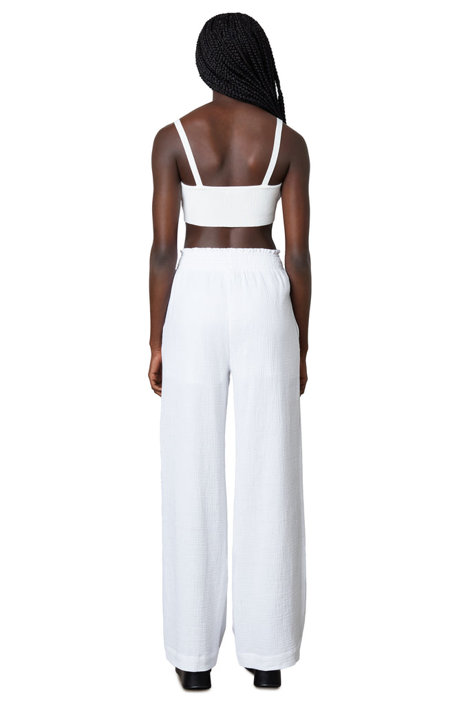 Mallorca Pant in white back view