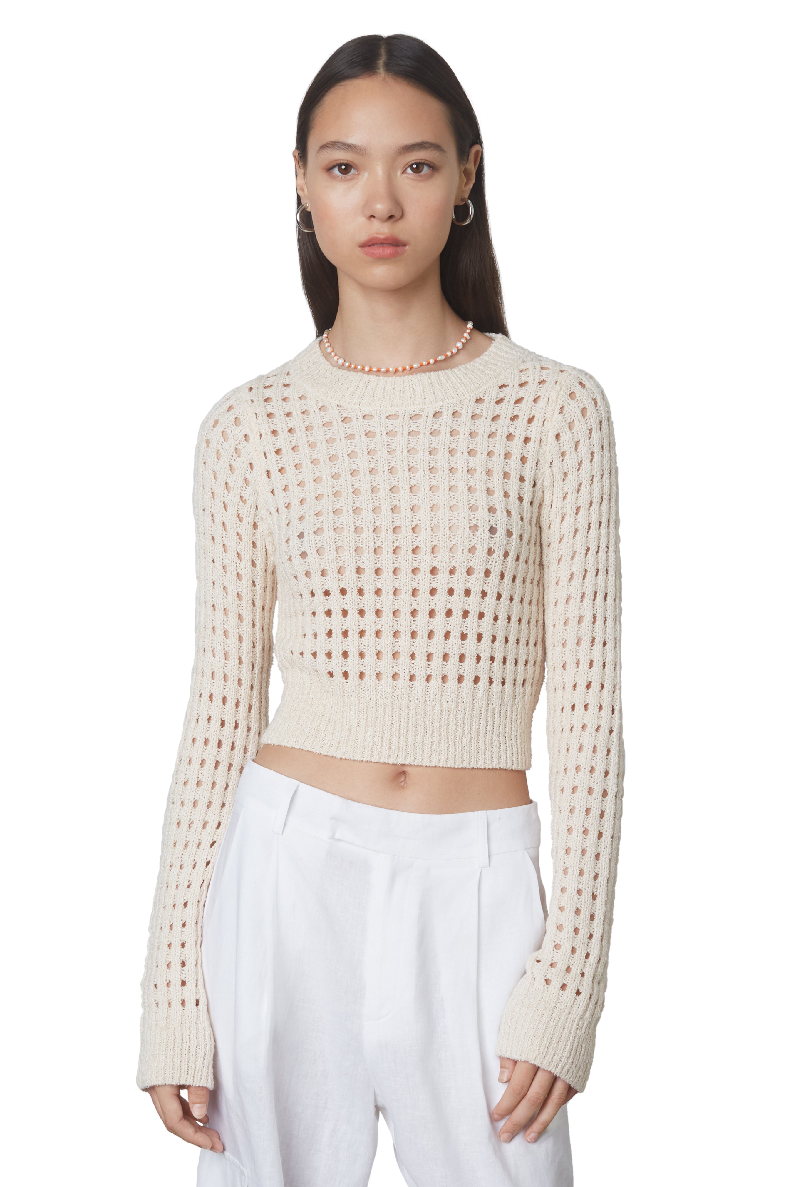 Charles sweater in natural front 