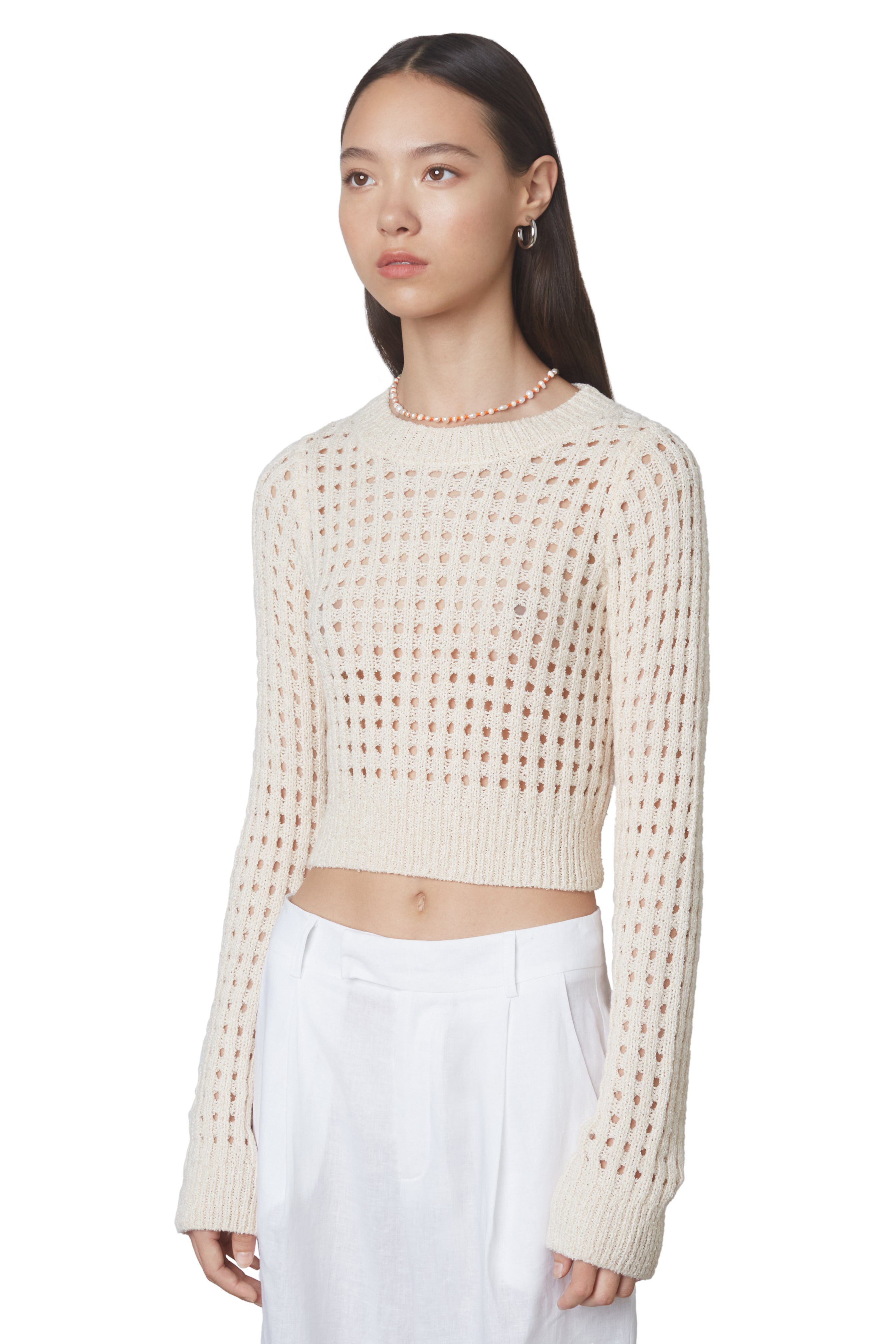 Charles sweater in natural side