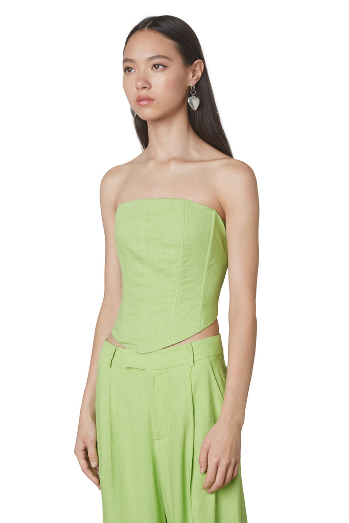 marissa corset in lime side 