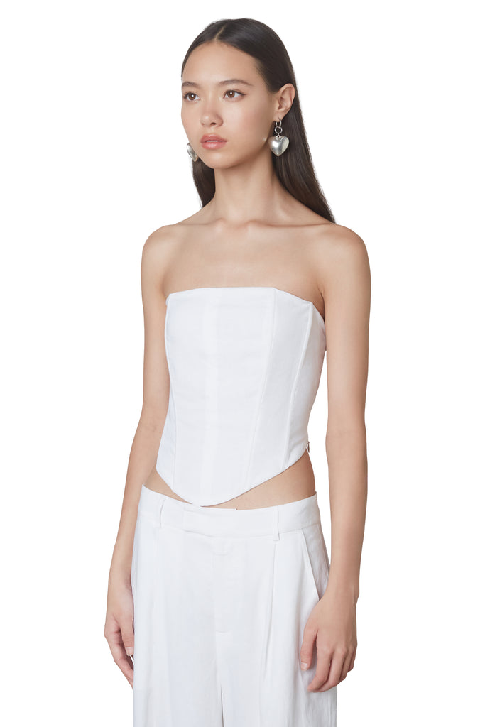 Marissa corset in white side 
