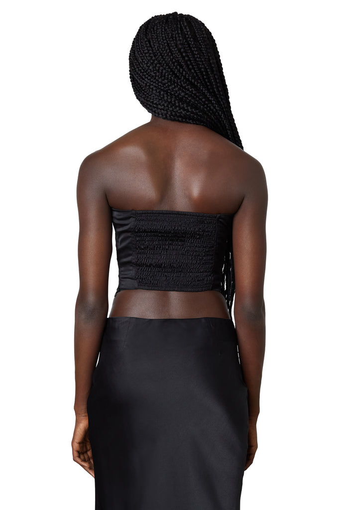 marissa corset in black back view 