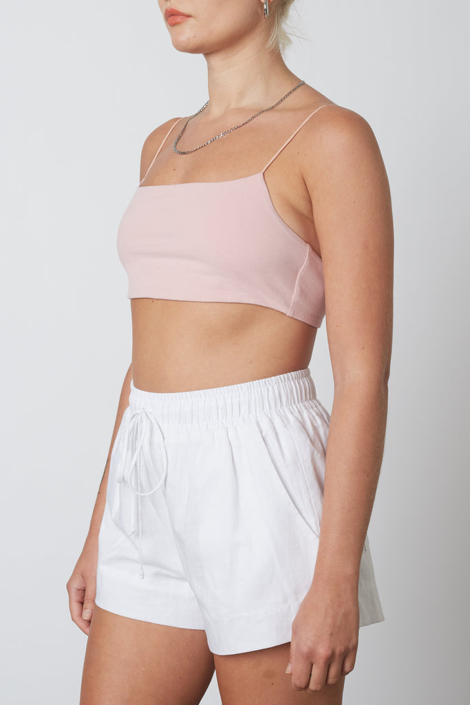 Barely There Bralette in cameo pink, side view