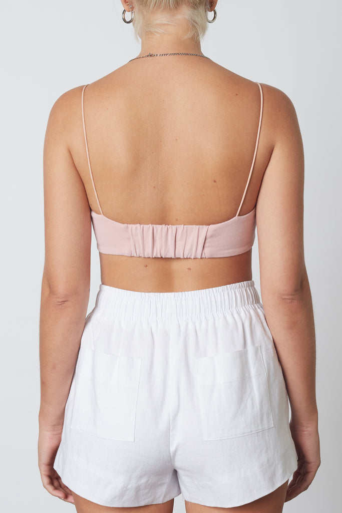 Barely There Bralette in cameo pink, back view