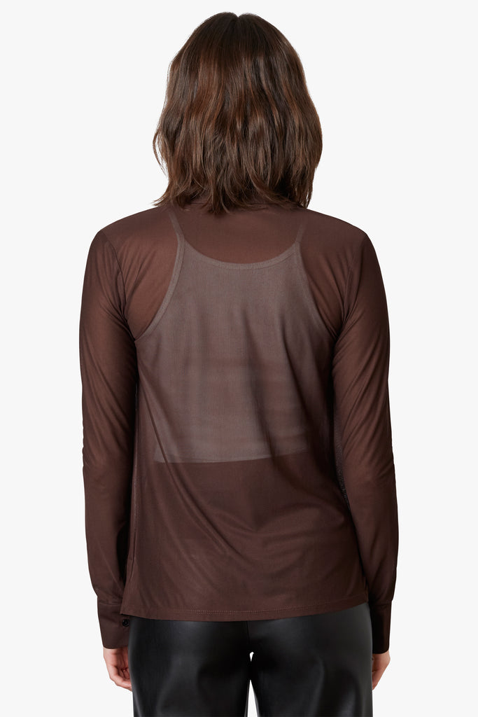 Sienna Top in Chocolate Back 