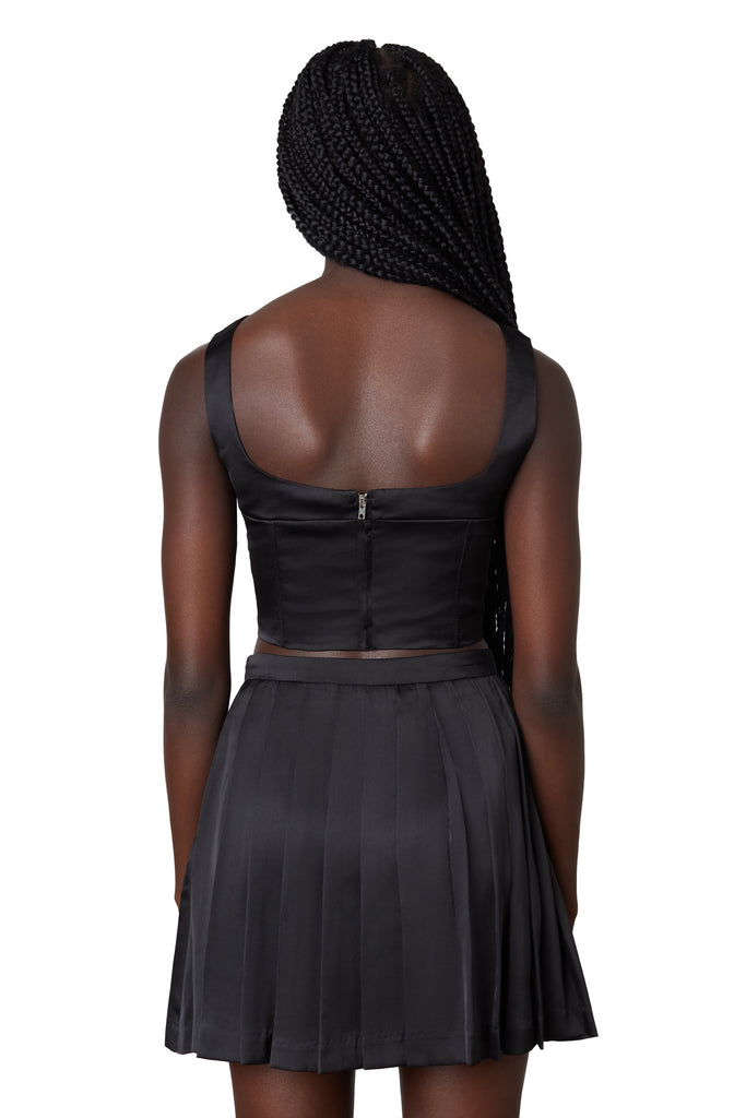lera corset in black back view