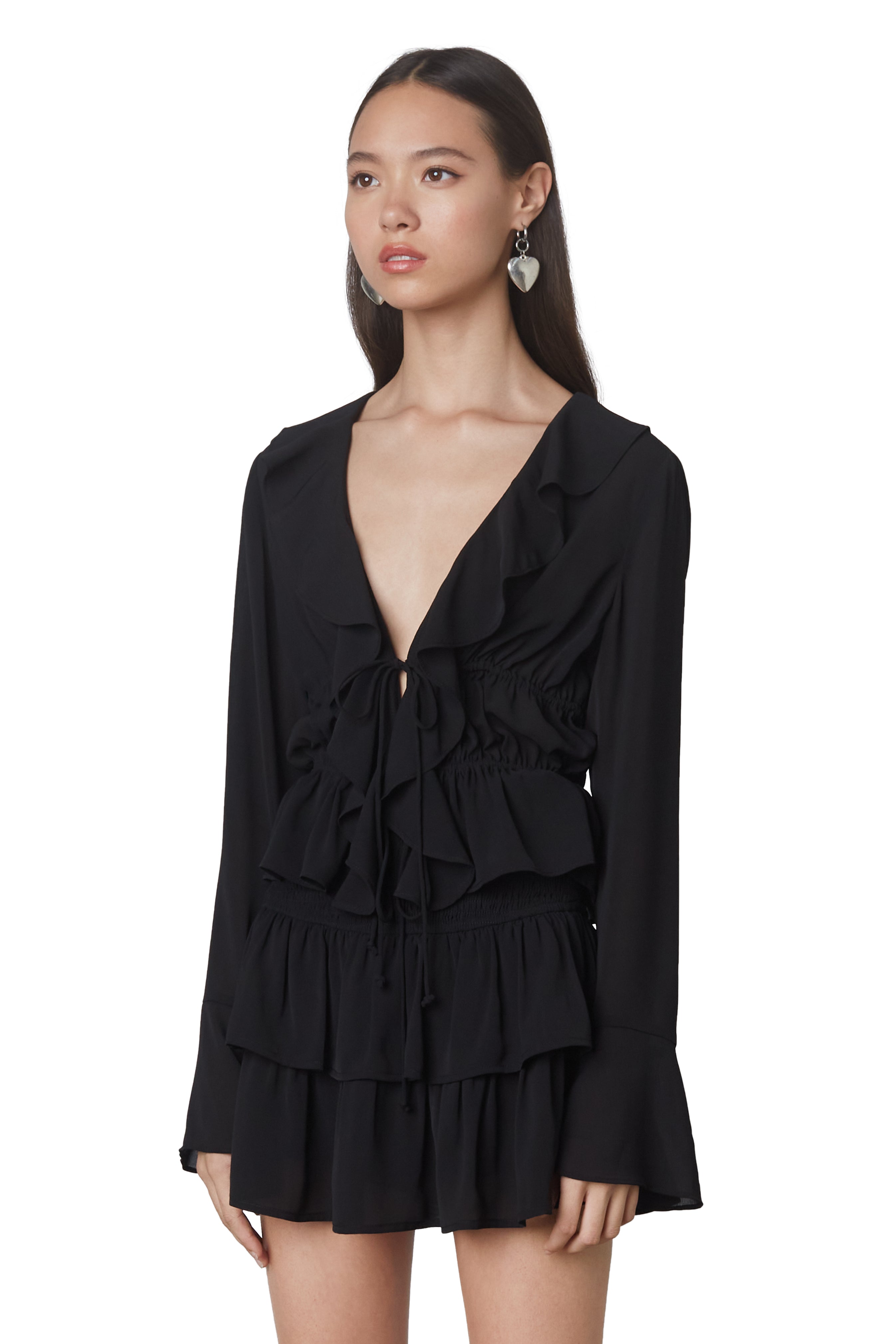 Cuba top in black side 