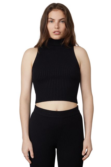 Heather Sweater in Black front 2 